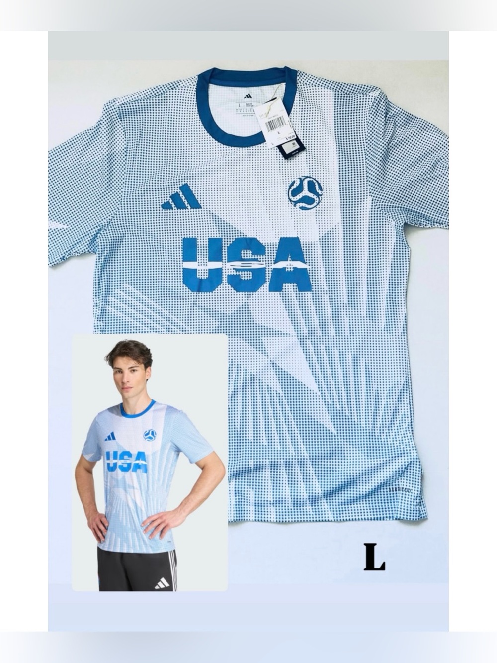 Adidas Team USA Soccer FIFA World Cup Jersey Men’s Size L